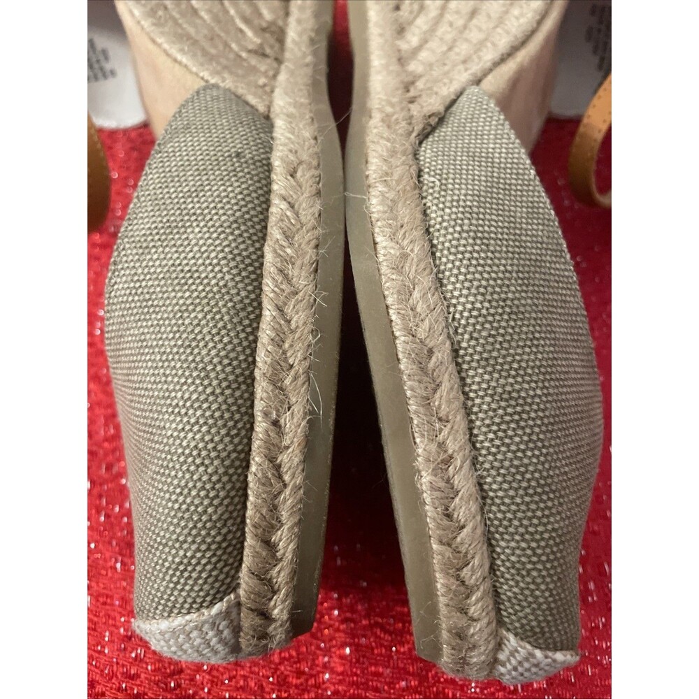White Mountain Espadrille Wedge sandals 8W Mamba Neutral - Picture 14 of 16